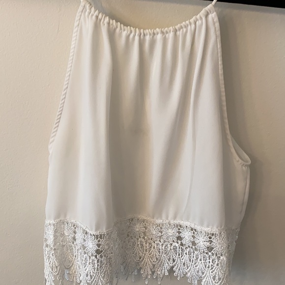 Staring at Stars high neck white tank top - Picture 2 of 7